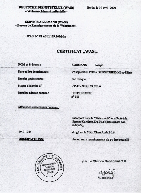 Document WAST