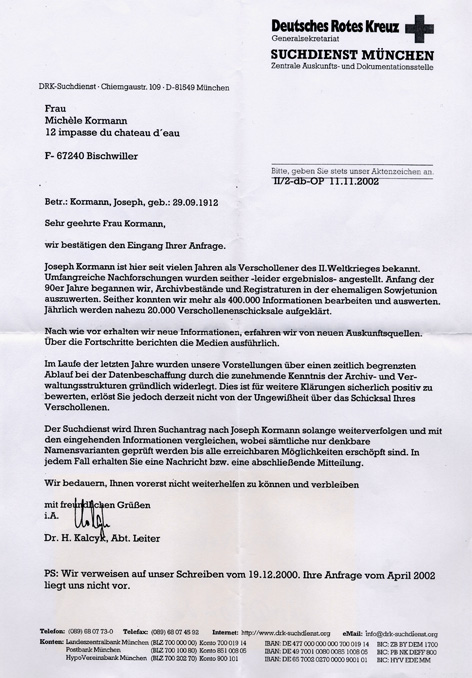 Rotes Kreutz Munchen 2002
